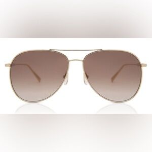 Longchamp Gold Aviator Sunglasses